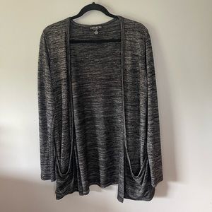 Revamped by Sirens Grey/Black Cardigan